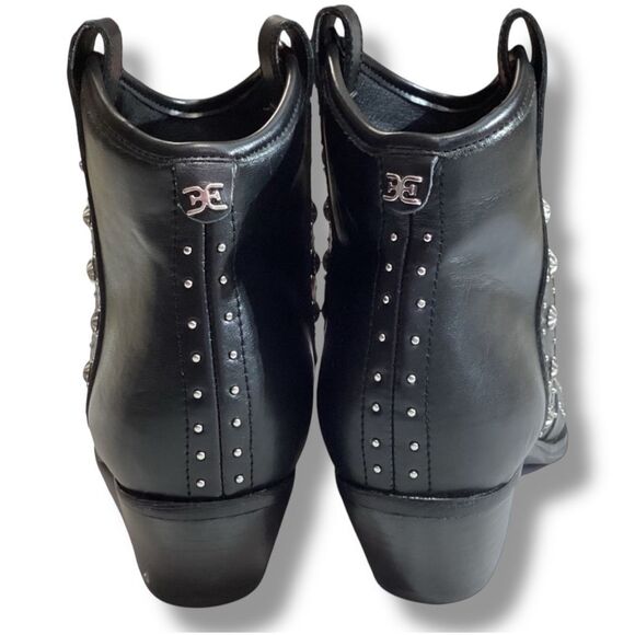 Y2K Sam Edelman Women's Brian Pointed-Toe Studded Ankle Booties - Picture 4 of 9